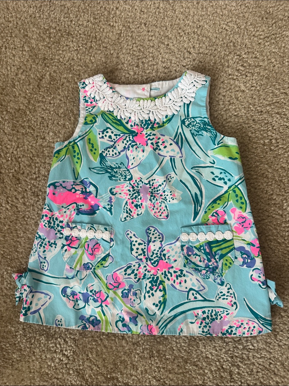 Lilly Pulitzer Girls- Baby 12-18 month Floral Shift dress